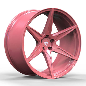 Custom Forged 1-Piece Pink Wheel - 20 Inch Concave Design